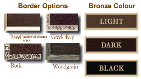 bronze options available