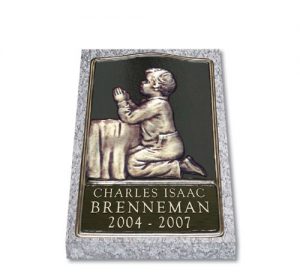 Infant Bronze Memorial Boy