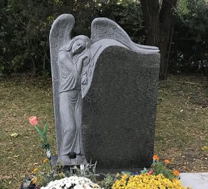 Dark Brits Granite Angel Monument