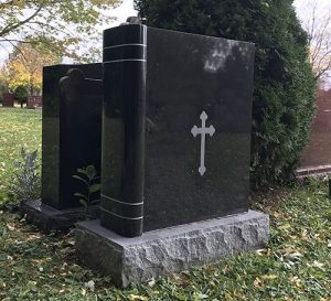 Black Granite Book Monument