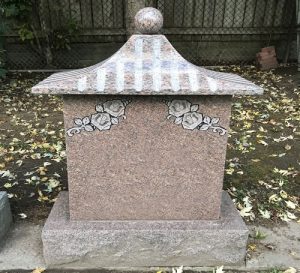 Pink Granite Oriental Monument