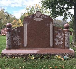 India Red Granite Oriental Monument