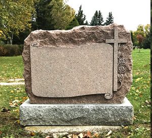 Pink Granite Custom Monument