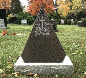 Mahogany Granite Custom Monument