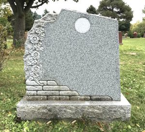 Light Grey Granite Custom Monument