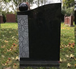 Black Granite Custom Monument