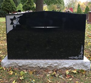 Black Granite Family Monument